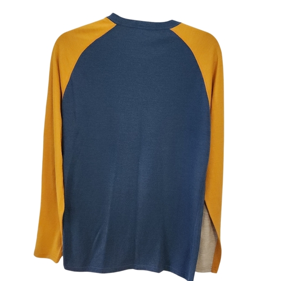 BULA Retro merino wool crew Colorblock Thermal Shirt - Picture 3 of 8
